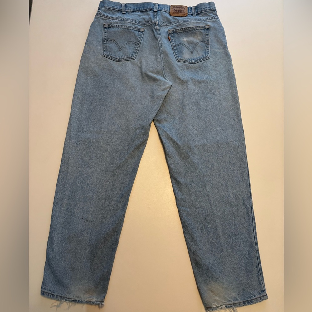 Faded Vintage orange tab Levi’s baggy jeans